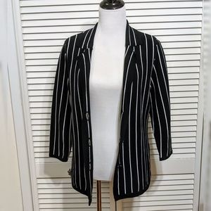 Striped Sweater Blazer